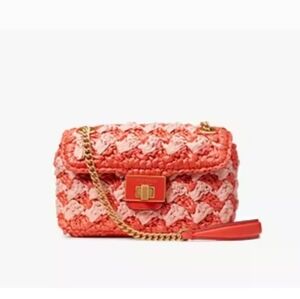 🧡💕NWT💕🧡 KATE SPADE CROCHET RAFFIA BAG